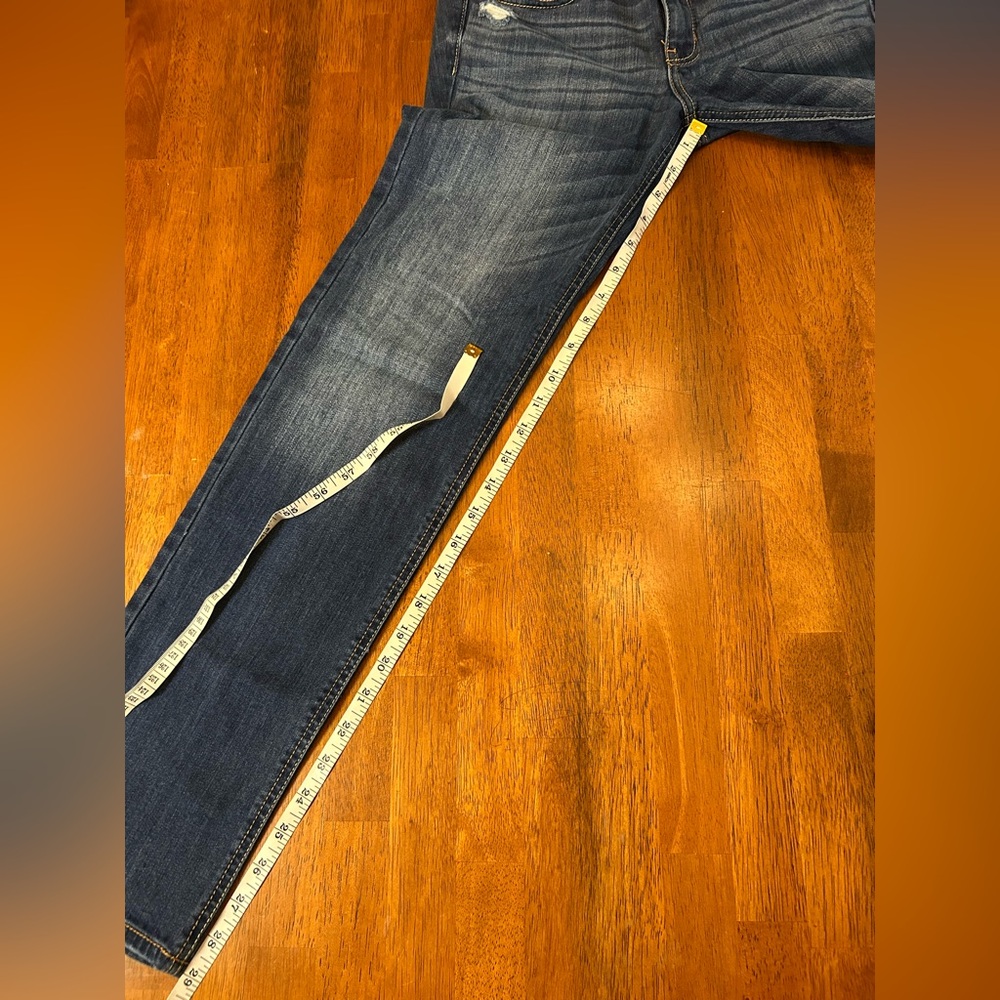 Hollister Y2K Straight Jeans W27 L30 | Women Size 5S | Low Rise Distressed Denim - Picture 13 of 16